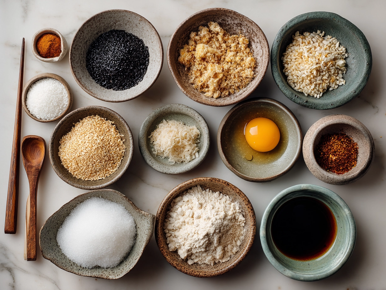 Ingredients for Crispy Rice Paper Dumplings