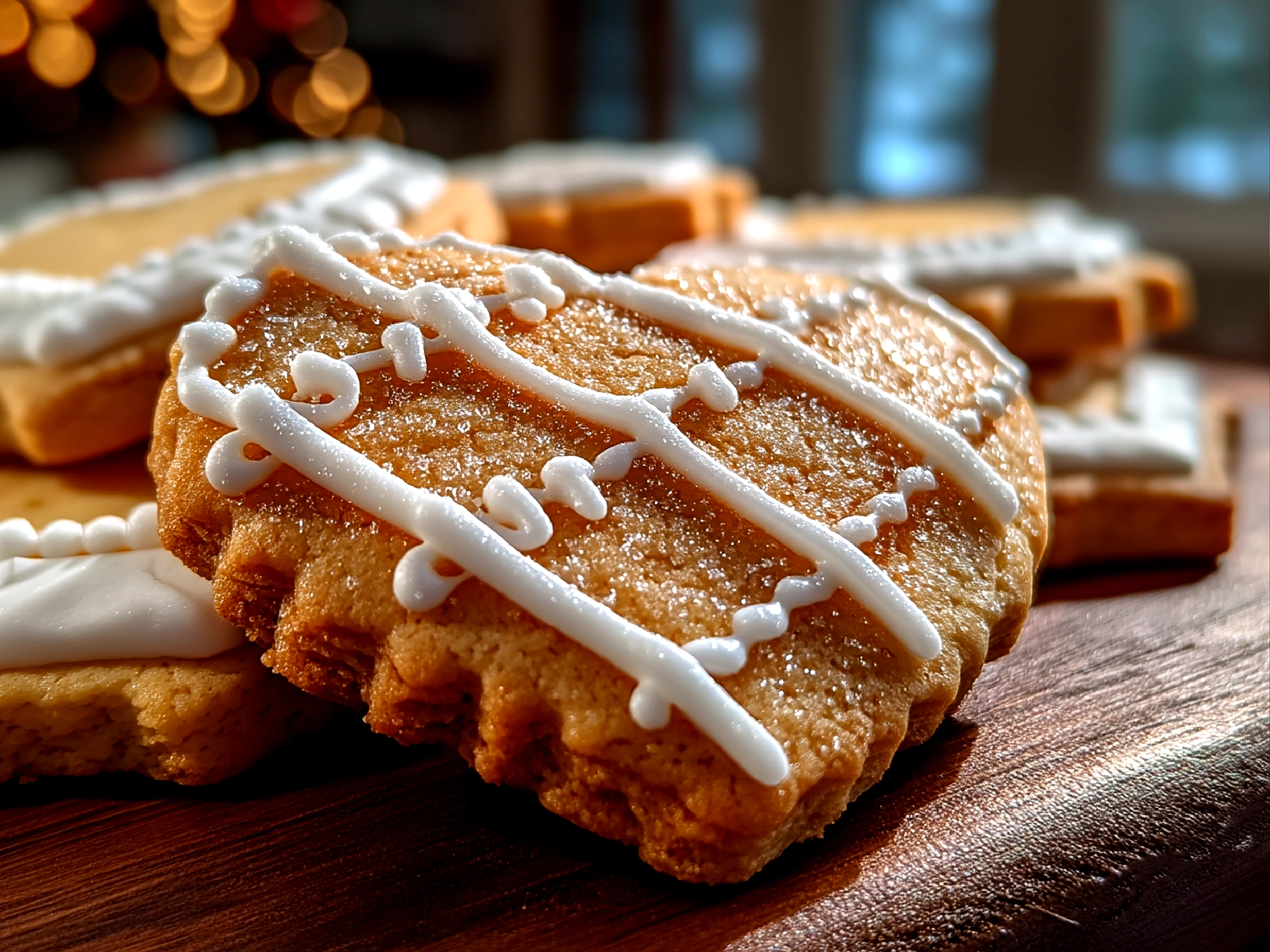 Finished basketball sugar cookies beautifully presented on a colorful platter