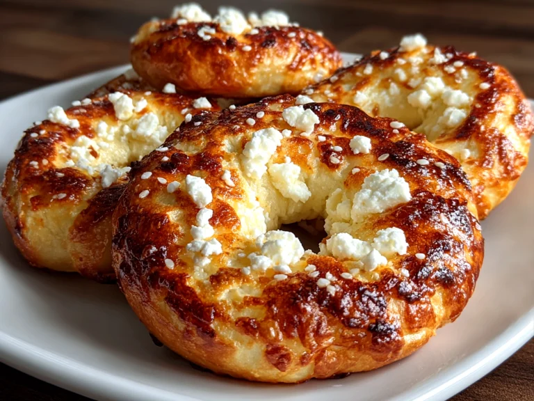 Freshly baked gluten-free Greek yogurt bagels on white plate