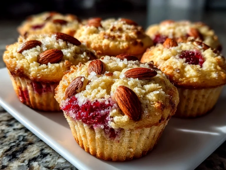 Freshly baked keto strawberry muffins with almond flour