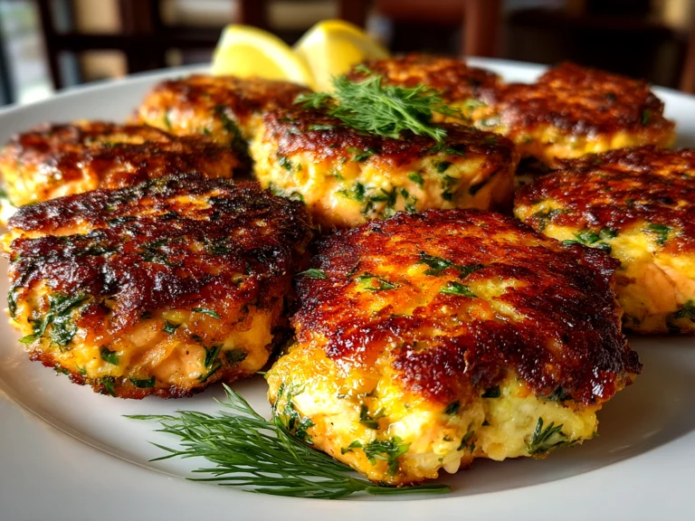 Freshly Prepared Lemon Dill Salmon Cakes