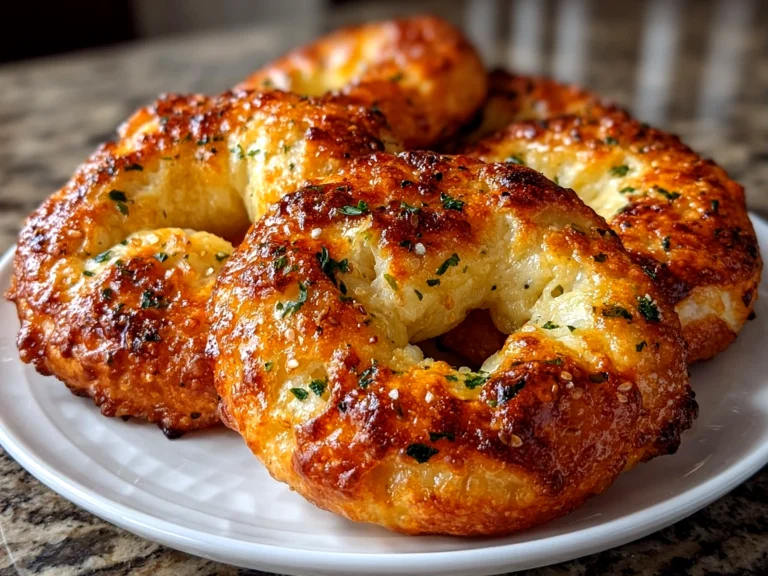 Homemade Greek Yogurt Bagels Close-up
