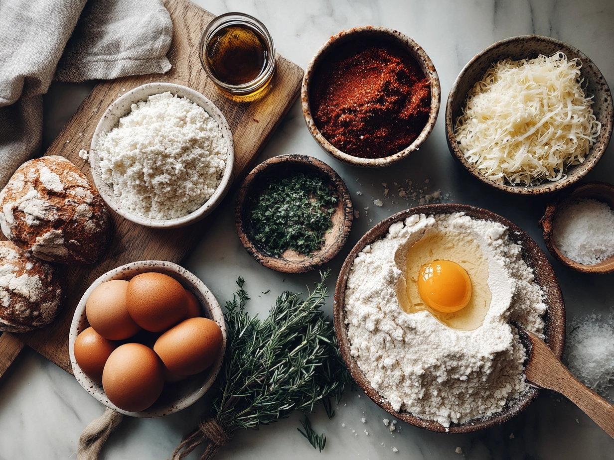 Ingredients for Lasagna with Ricotta Cheese