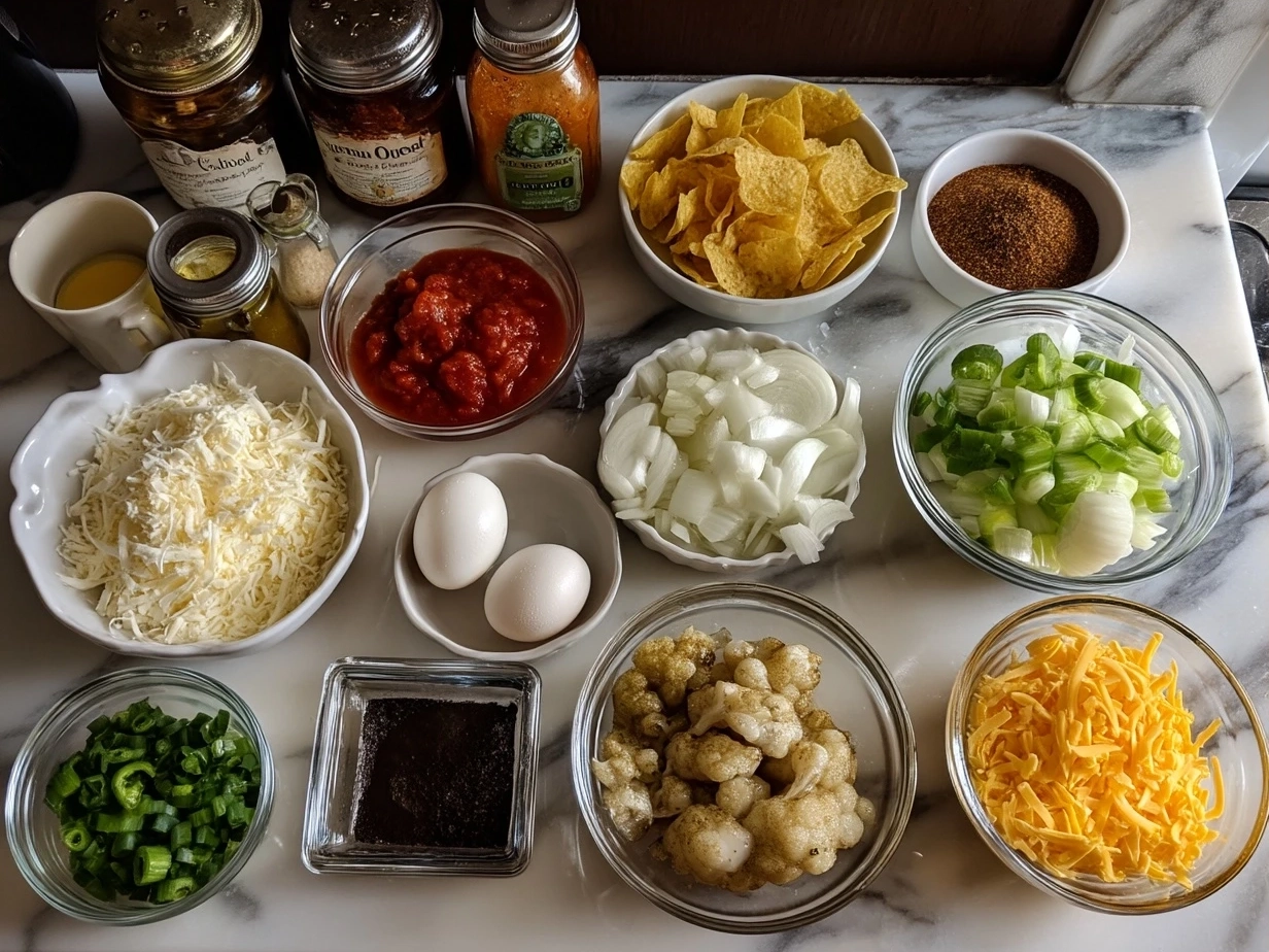 Ingredients needed for Slow Cooker Queso Dip
