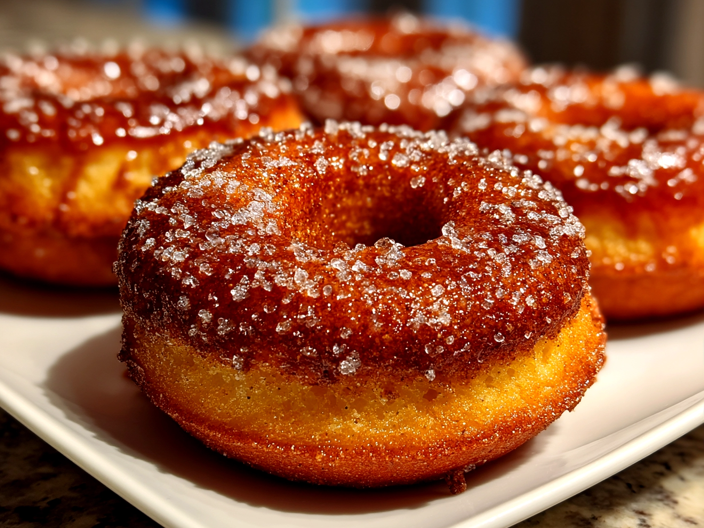 Sourdough Discard Apple Cider Donuts Bread sliced and ready to serve