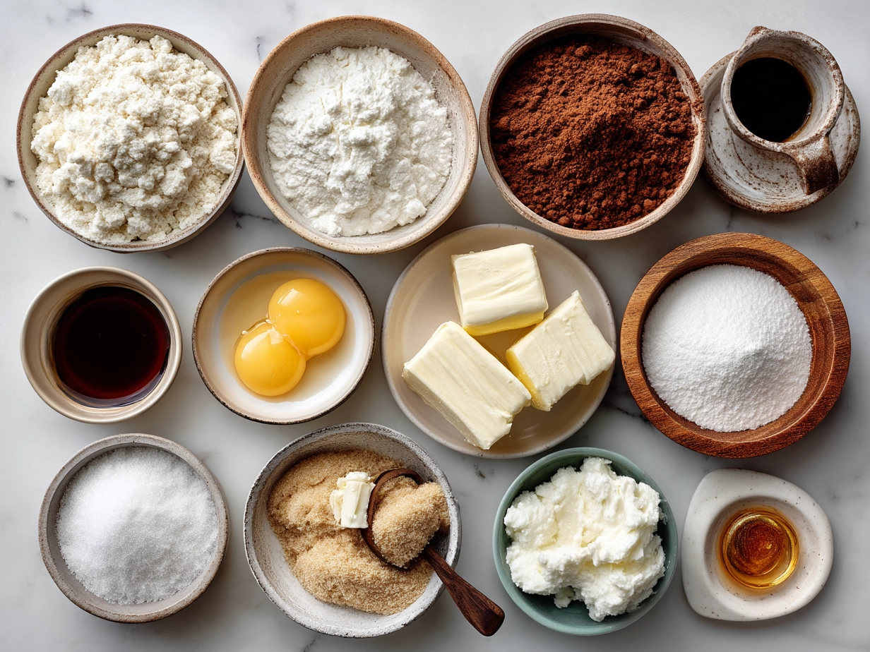 Ingredients laid out for Basketball Ice Cream Cookie Sandwiches
