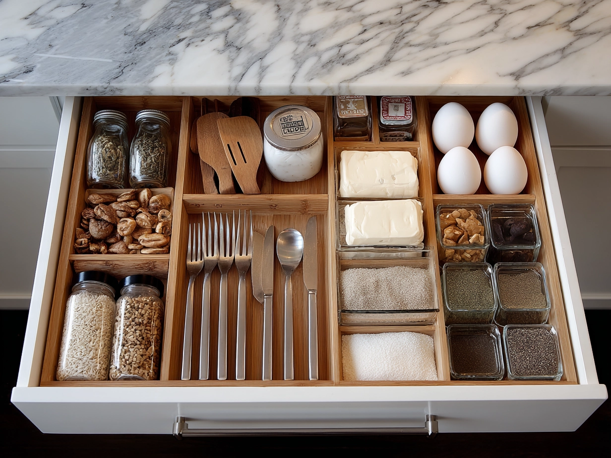 Raw ingredients for the Strawberry Lemonade Cookie laid out on marble